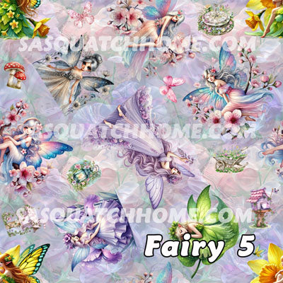 6 Fairy Designs, Square Table Lamp with USB Ports, Charger