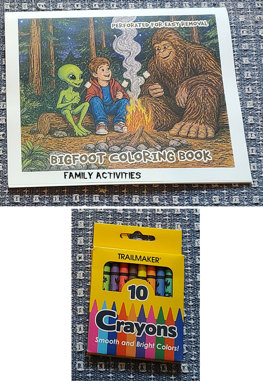 Sasquatch Coloring Book - Family Images- 16 images