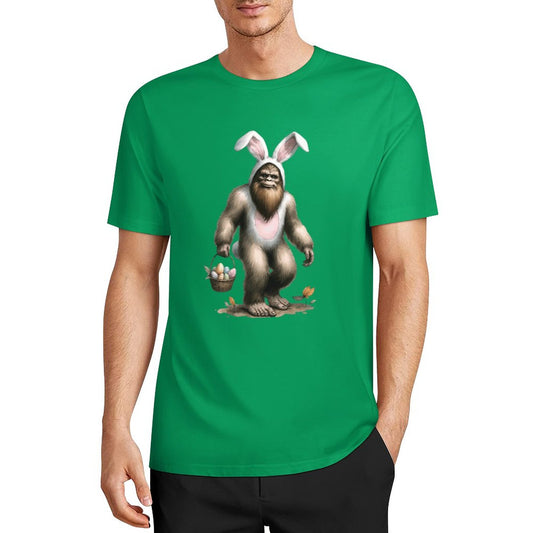 Bigfoot - Sasquatch Easter Bunny Short Sleeve Cotton T-Shirt