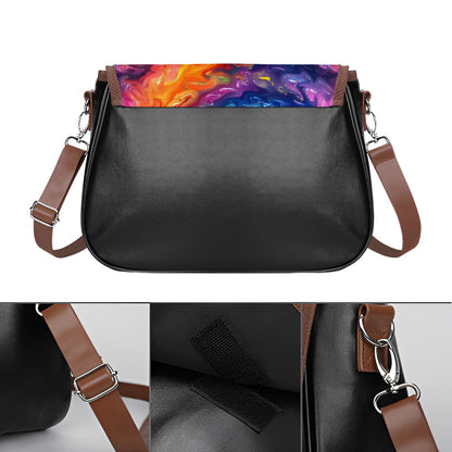 Bigfoot / Sasquatch Yoga, Leather Shoulder Bag / Purse