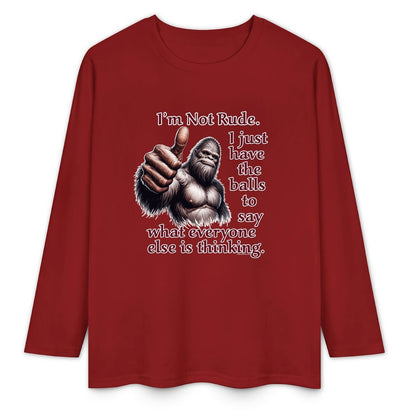 Bigfoot - Sasquatch Cotton Unisex Long Sleeve T-shirt