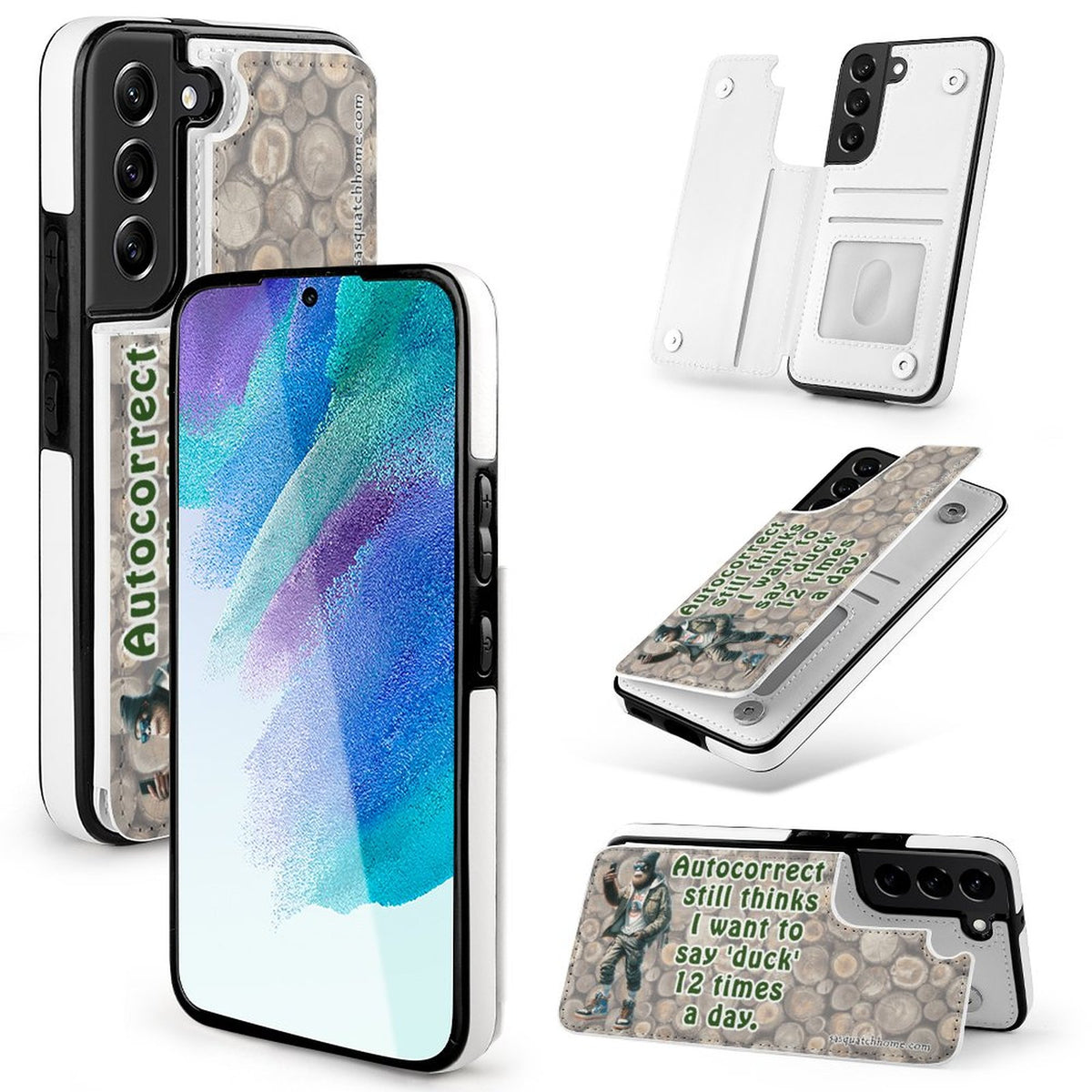 Bigfoot, Sasquatch, "My Autocorrect Still..." - Samsung S22 Phone Case / Wallet