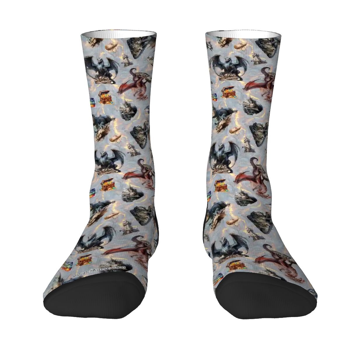 20 Awesome Designs, Crew Socks, Dragon Socks, Zombie Socks, Smurf Socks