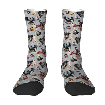 20 Awesome Designs, Crew Socks, Dragon Socks, Zombie Socks, Smurf Socks