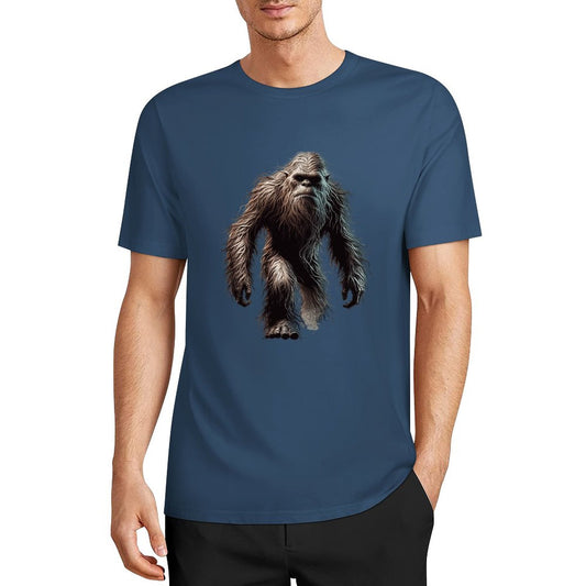 Bigfoot - Sasquatch Walking Short Sleeve Cotton T-Shirt