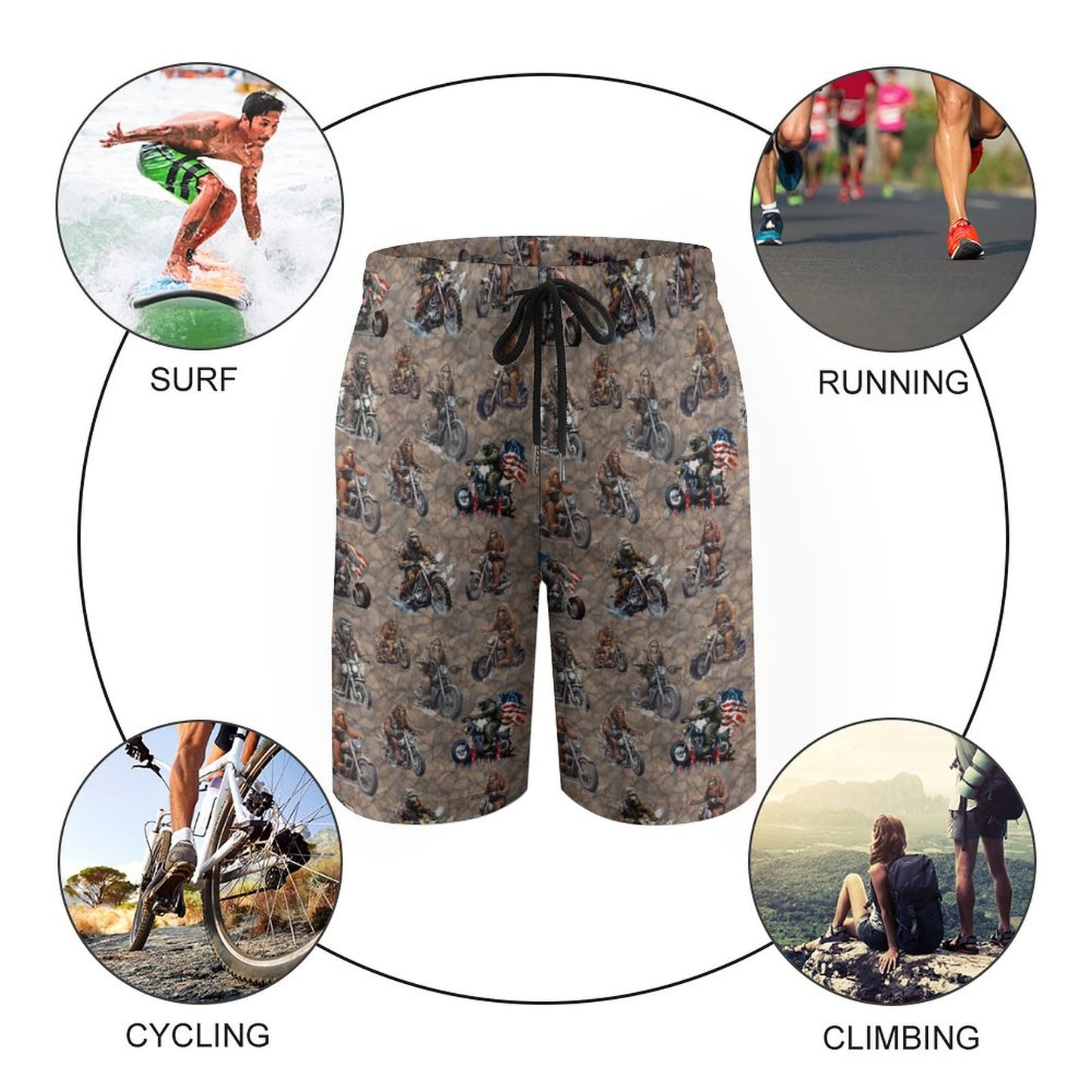 20 Bigfoot, Sasquatch Designs! - Children’s Beach Pants, Swim Shorts