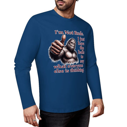 Bigfoot - Sasquatch Cotton Unisex Long Sleeve T-shirt
