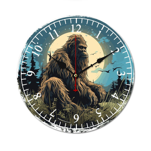 Sasquatch Wooden Wall Clock- Made in USA