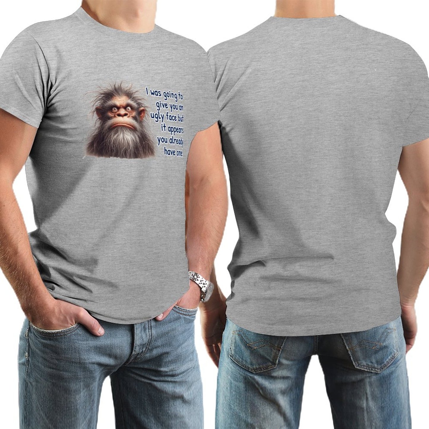 "I was going to give you..." Short Sleeve Cotton T-shirt Men