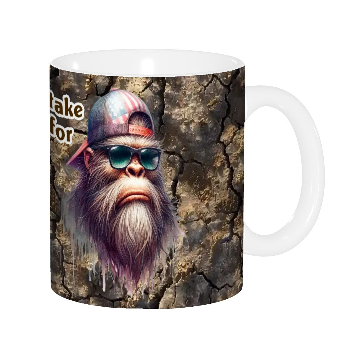 Sarcastic Sasquatch Collection, 11.2 Oz Ceramic Coffee Mug- Don't Mistake