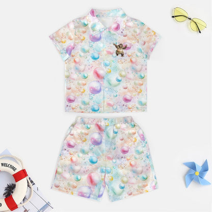 Children's Bubbles Bigfoot Dancing Casual Beach Outfit A27TZ (All-Over Printing)