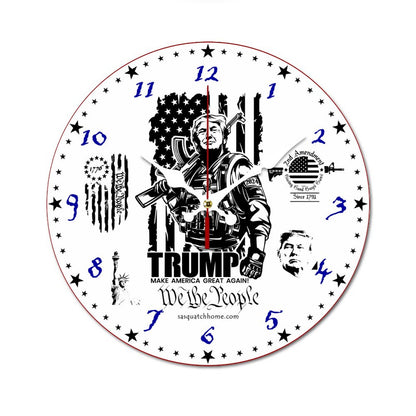 Donald Trump Wooden Wall Clock- Made in USA
