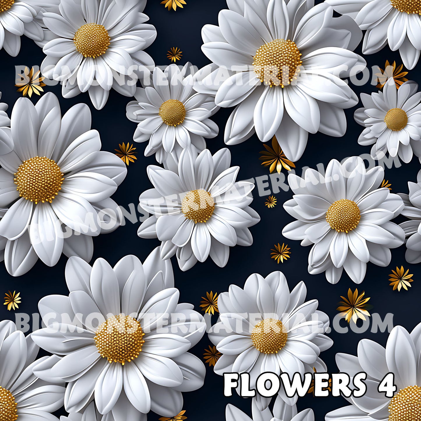 10 Beautiful Flower Designs, Women’s Oversized Cotton Tee Shirt