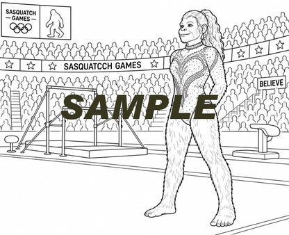 Sasquatch Coloring Book - Sports - 16 images
