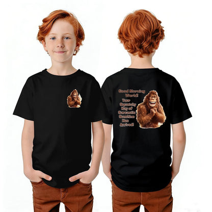 Bigfoot Sasquatch Designs, Kid’s Double Sided Gildan 5000B T Shirt