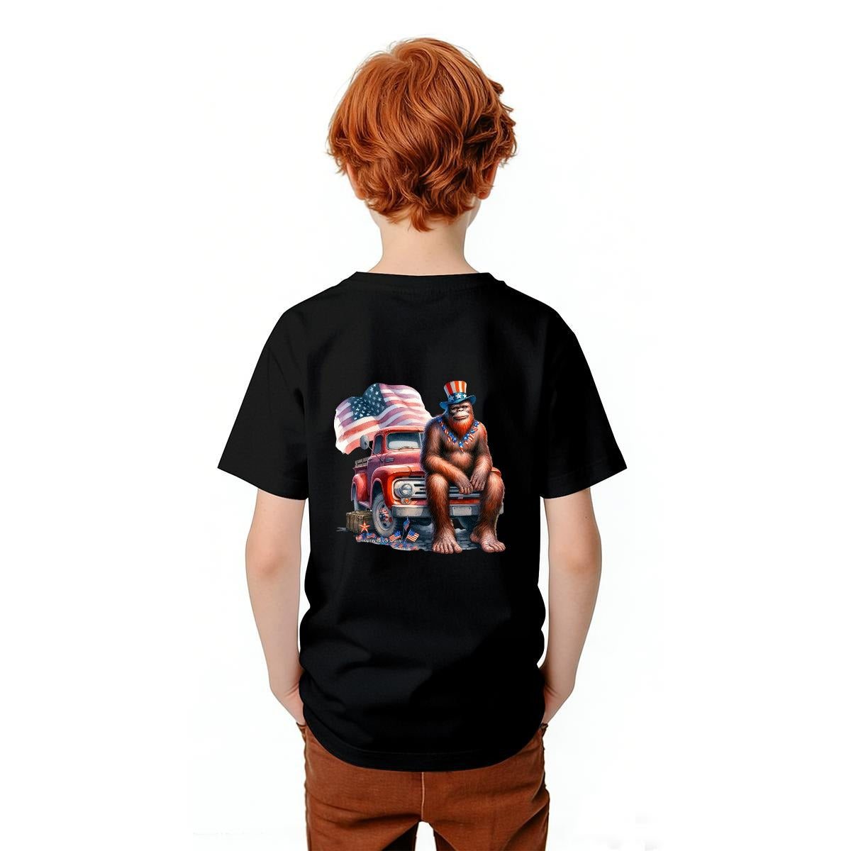 Bigfoot Sasquatch Designs, Kid’s Double Sided Gildan 5000B T Shirt