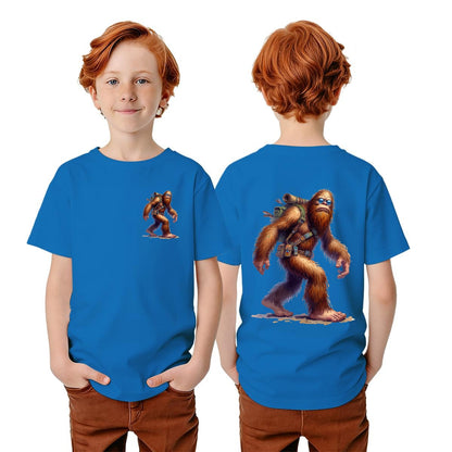 Bigfoot Sasquatch Designs, Kid’s Double Sided Gildan 5000B T Shirt