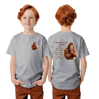 Bigfoot Sasquatch Designs, Kid’s Double Sided Gildan 5000B T Shirt