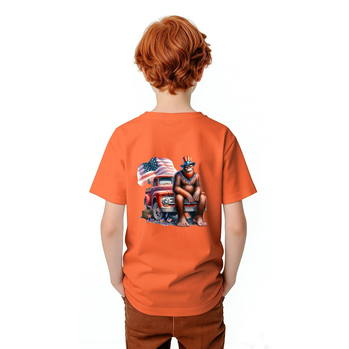 Bigfoot Sasquatch Designs, Kid’s Double Sided Gildan 5000B T Shirt