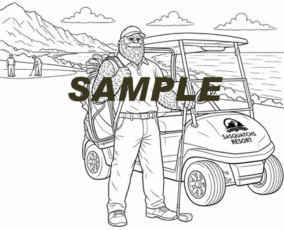 Sasquatch Coloring Book - Sports - 16 images