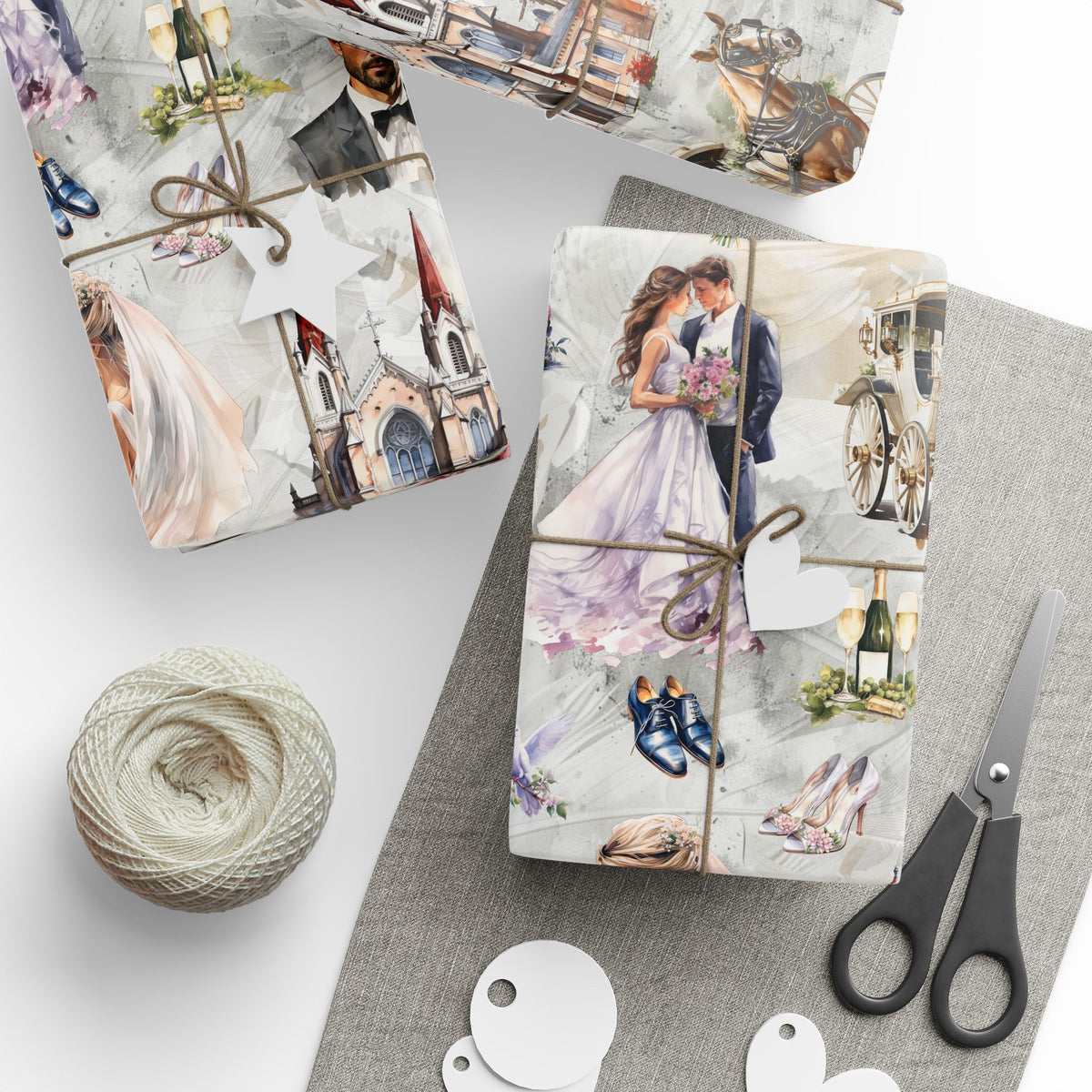 6 Packs (bulk) Wrapping Paper Rolls