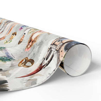 Awesome Designs, 20# Wrapping Paper, Single Rolls Gift wrap