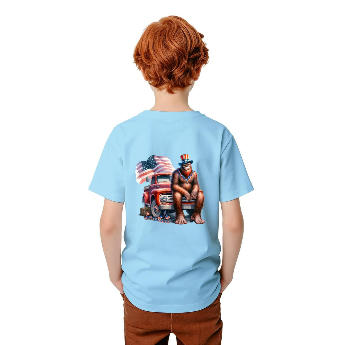 Bigfoot Sasquatch Designs, Kid’s Double Sided Gildan 5000B T Shirt