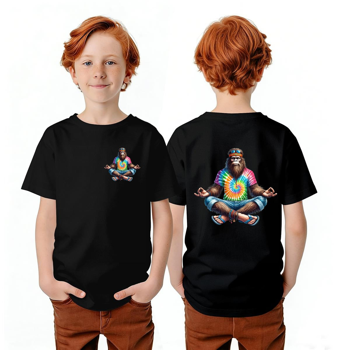 Bigfoot Sasquatch Designs, Kid’s Double Sided Gildan 5000B T Shirt