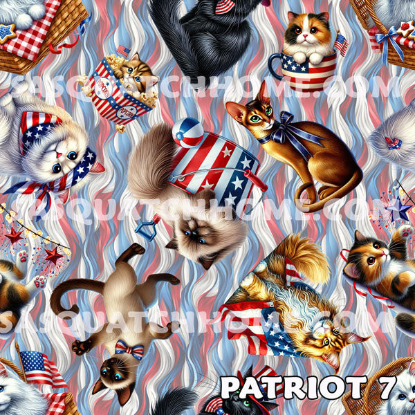 8 Patriot Designs, Set of 2 Front Auto Seat Cover