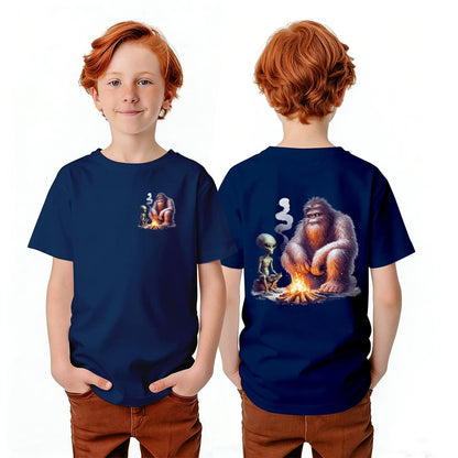 Bigfoot Sasquatch Designs, Kid’s Double Sided Gildan 5000B T Shirt