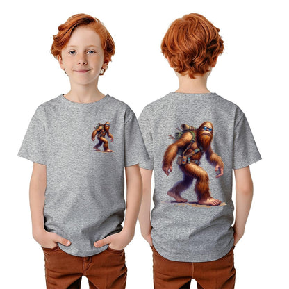 Bigfoot Sasquatch Designs, Kid’s Double Sided Gildan 5000B T Shirt
