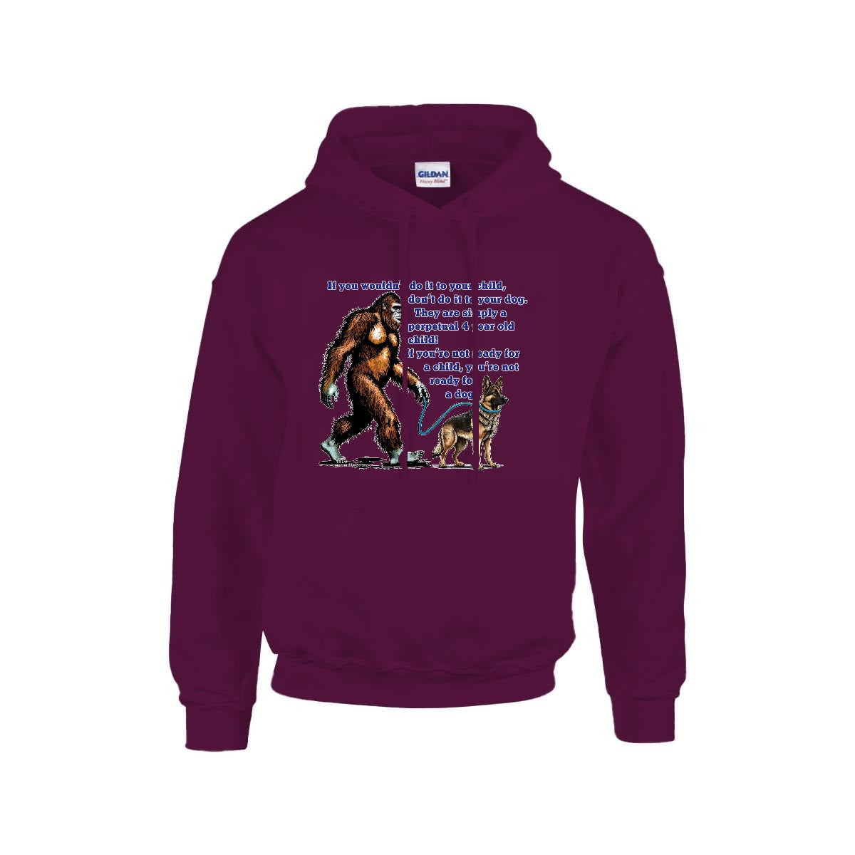 Sasquatch, Bigfoot Design, Gildan 18500 Poly-Cotton Hoodie