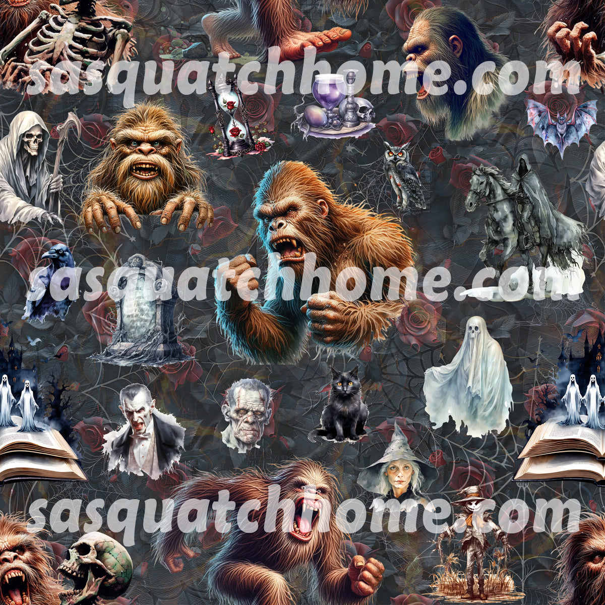 Guitar Picks, 12Pcs, Bigfoot Sasquatch (19) Designs, 3 thicknesses