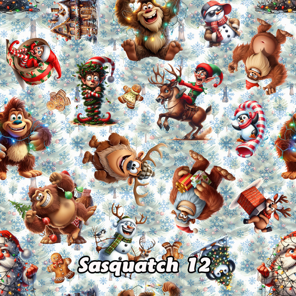 20 Bigfoot, Sasquatch Designs, Women’s Polyester Short Sleeve T-Shirt