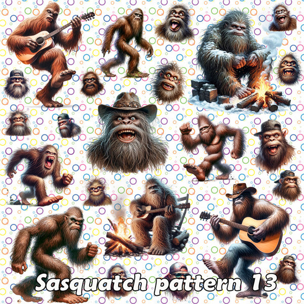 20 Sasquatch / Bigfoot Designs, Bucket-Shaped Car Trash Bag