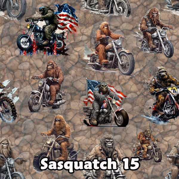 20 Sasquatch / Bigfoot Designs, Bucket-Shaped Car Trash Bag