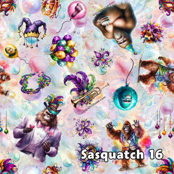 20 Sasquatch / Bigfoot Designs, Bucket-Shaped Car Trash Bag