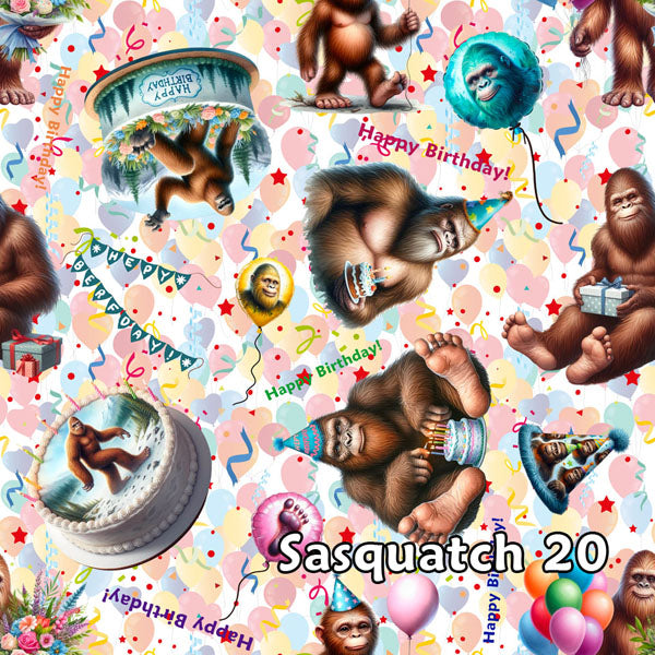 20 Bigfoot / Sasquatch Designs, Wall Sconces, Set of 2, Plug In