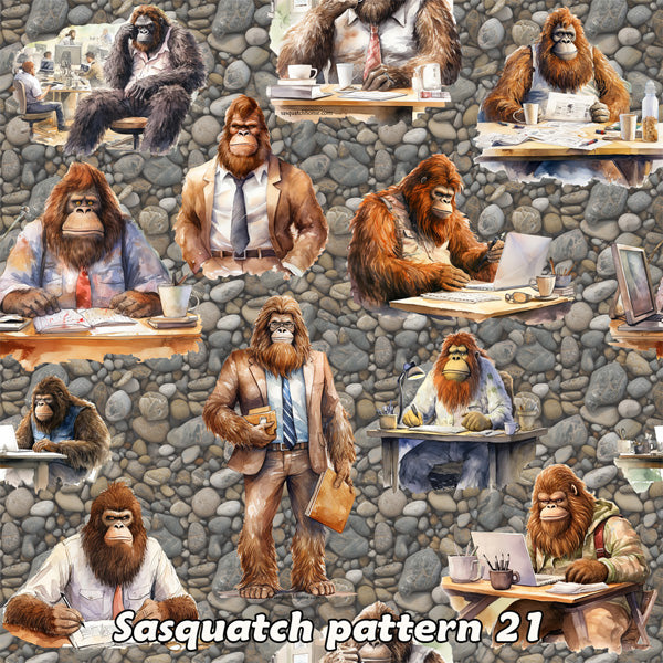 20 Sasquatch / Bigfoot Designs, Bucket-Shaped Car Trash Bag