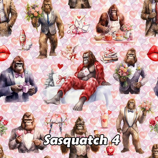 21 Bigfoot Sasquatch Designs, Waterproof Polyester Shower Curtain – Made in the USA – 70.8x70.8”