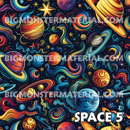 12 Galaxy Space Designs, Wireless Charging Gaming Mouse Pads / Mat With Lights - 2 Sizes