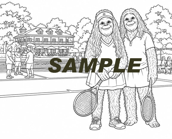 Sasquatch Coloring Book - Sports - 16 images