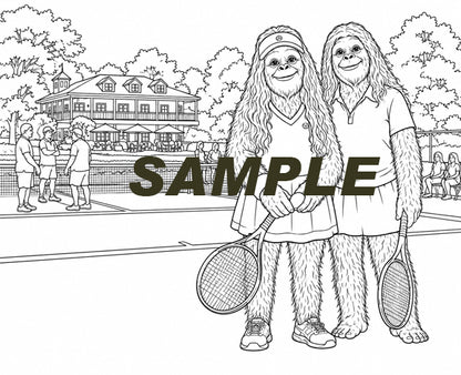 Sasquatch Coloring Book - Sports - 16 images