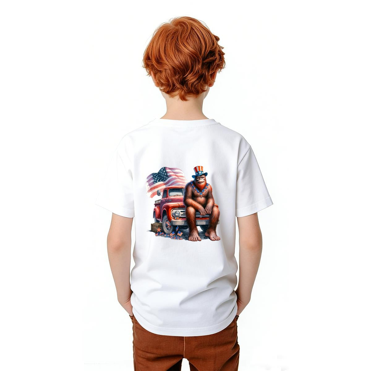 Bigfoot Sasquatch Designs, Kid’s Double Sided Gildan 5000B T Shirt