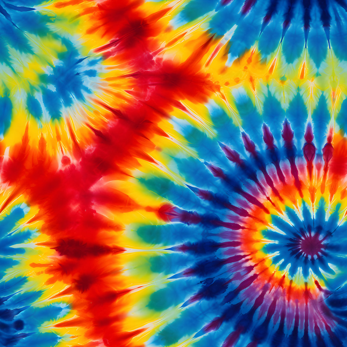 Children's Sports T-Shirt Set, 19 Colorful Tie Dye Designs