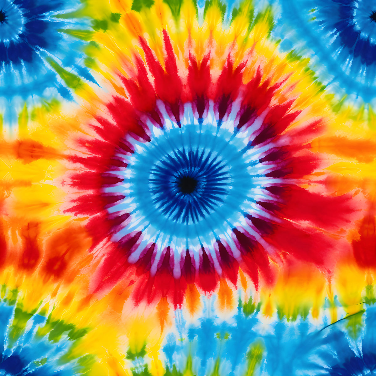 Children's Sports T-Shirt Set, 19 Colorful Tie Dye Designs