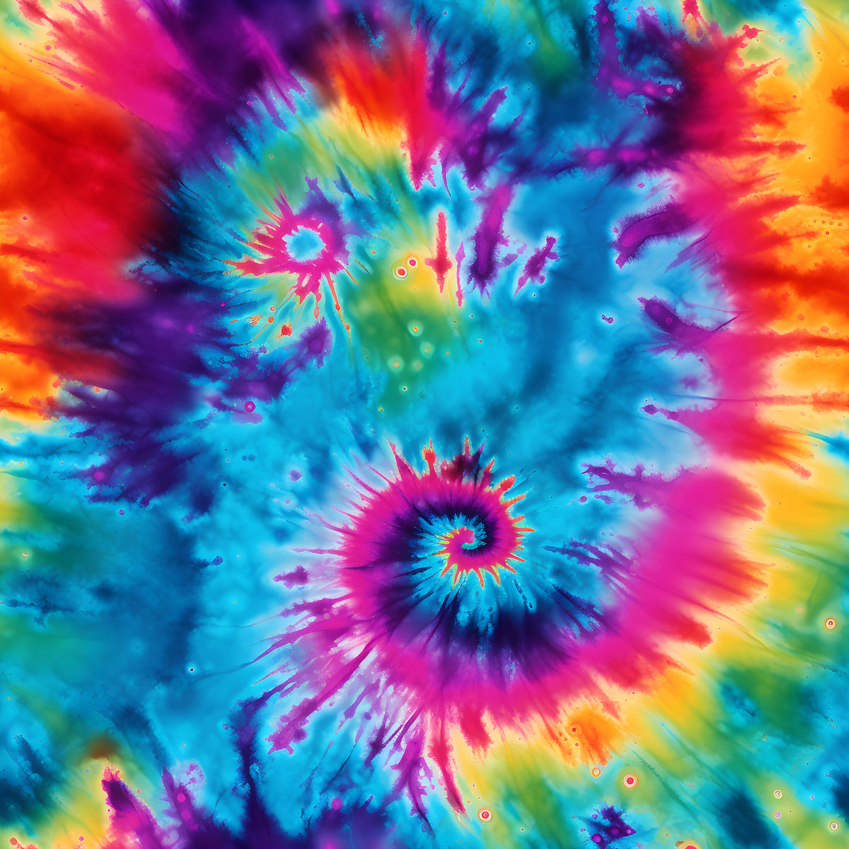 Children's Sports T-Shirt Set, 19 Colorful Tie Dye Designs