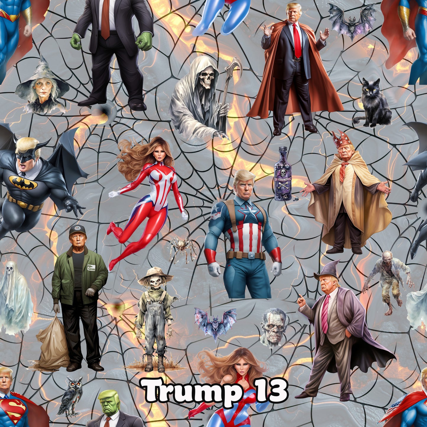 20 Donald Trump Designs, Wall Sconces, Set of 2, Plug In