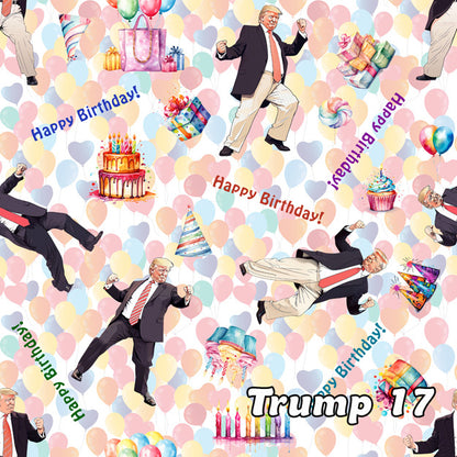 20 Donald Trump Designs, Waterproof Polyester Shower Curtain – Made in the USA – 70.8x70.8”