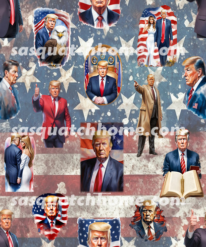 Donald Trump Cotton Fabric 2
